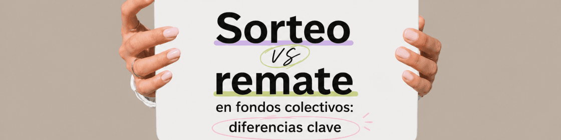 Sorteo vs remate en fondos colectivos: Diferencias clave