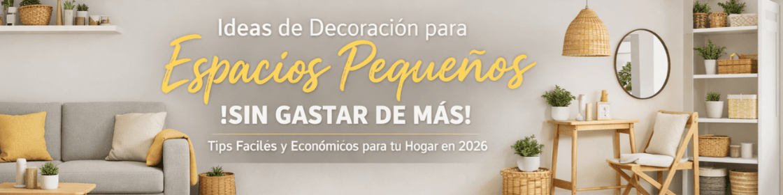 Ideas de Decoración para Espacios Pequeños sin Gastar de Más | 2026